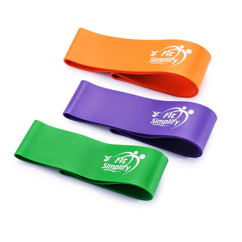 Fit Simplify Pro Series Resistance Loop Exercise Bands, Set of 3 - Image 3